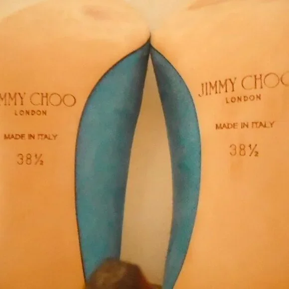 Jimmy Choo London Blue Suede High Heel Pumps - Picture 2 of 10